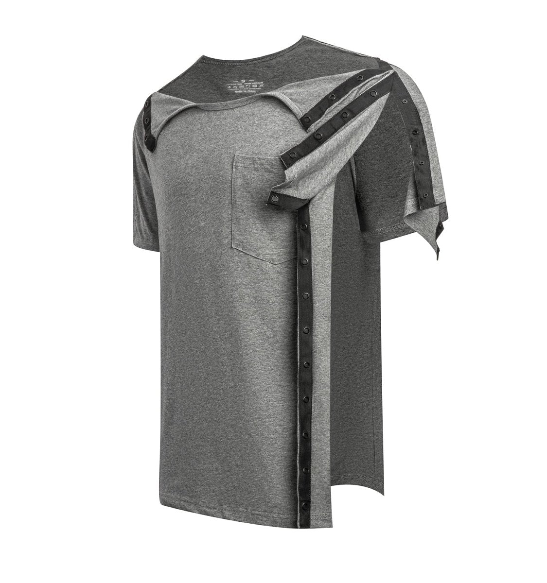 Landofgenie Unisex Post Shoulder Surgery Shirts - Gray - landofgenie