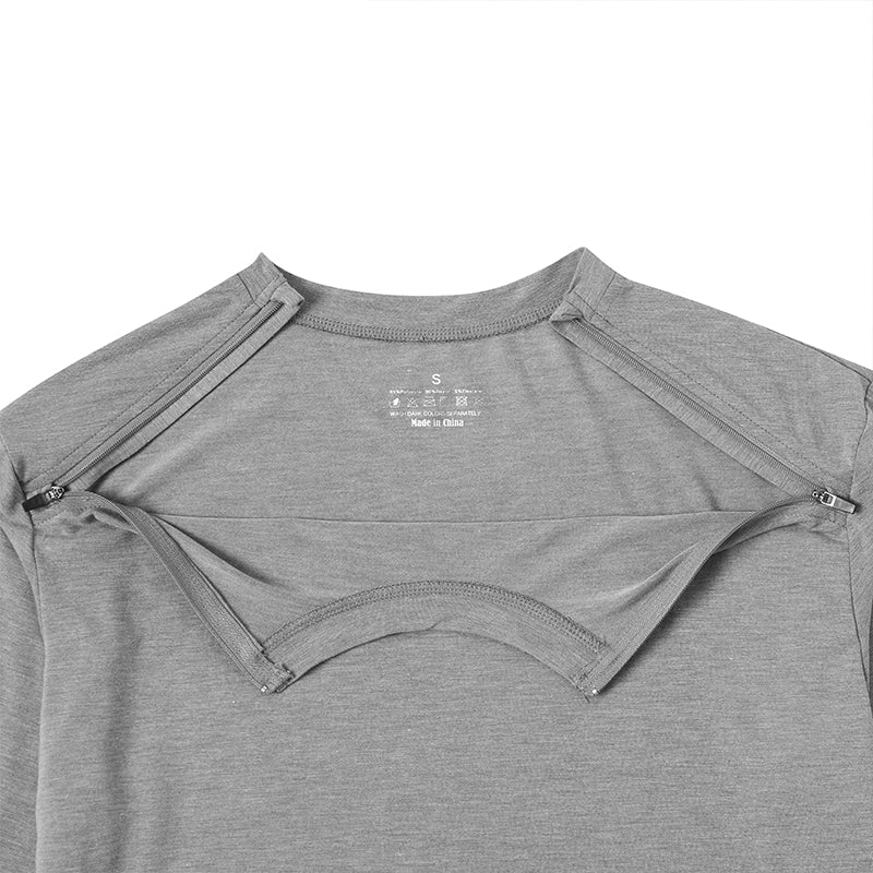 Landofgenie Unisex Post Shoulder Surgery Shirts - Grey - landofgenie