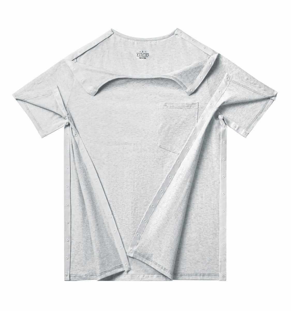 Landofgenie Unisex Post Shoulder Surgery Shirts - Light Gray - landofgenie