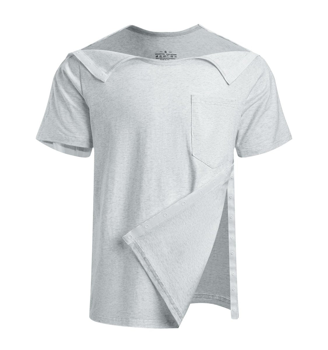 Landofgenie Unisex Post Shoulder Surgery Shirts - Light Gray - landofgenie