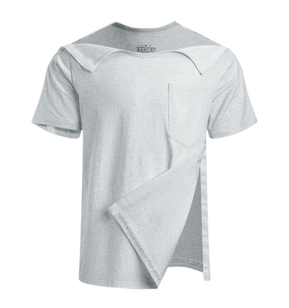 Landofgenie Unisex Post Shoulder Surgery Shirts - Light Gray - landofgenie