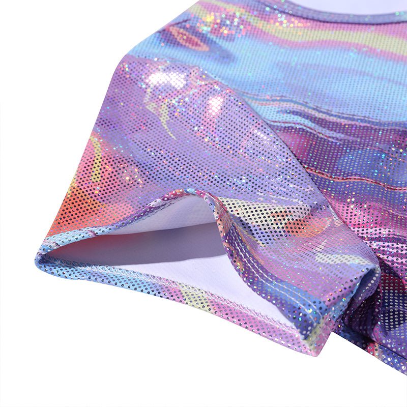 Landofgenie Bodysuit Dames Metallic Look - Pyjama Korte Mouwen Onesie (Zwart, L Landofgenie Bodysuit Dames Metallic Look - Pyjama Korte Mouwen Onesie (Zwart, L