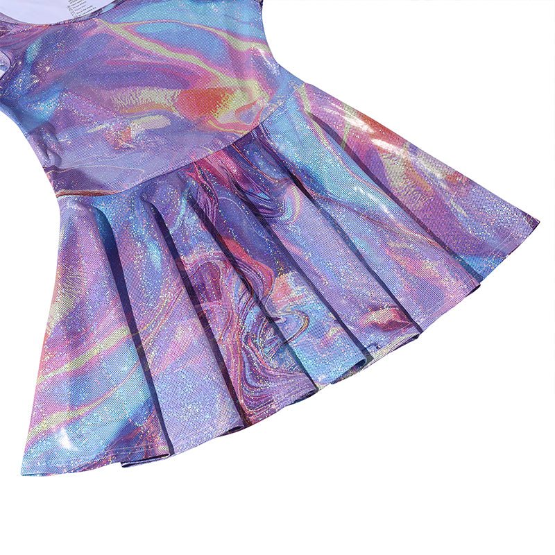 Landofgenie Women's A - Line Skirt Sleeveless Mini Party Dress - Pink - landofgenie