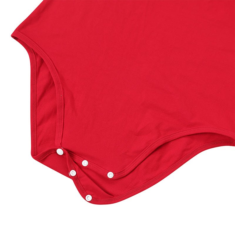 Landofgenie Womens Bodysuit ABDL Red Onesie - landofgenie