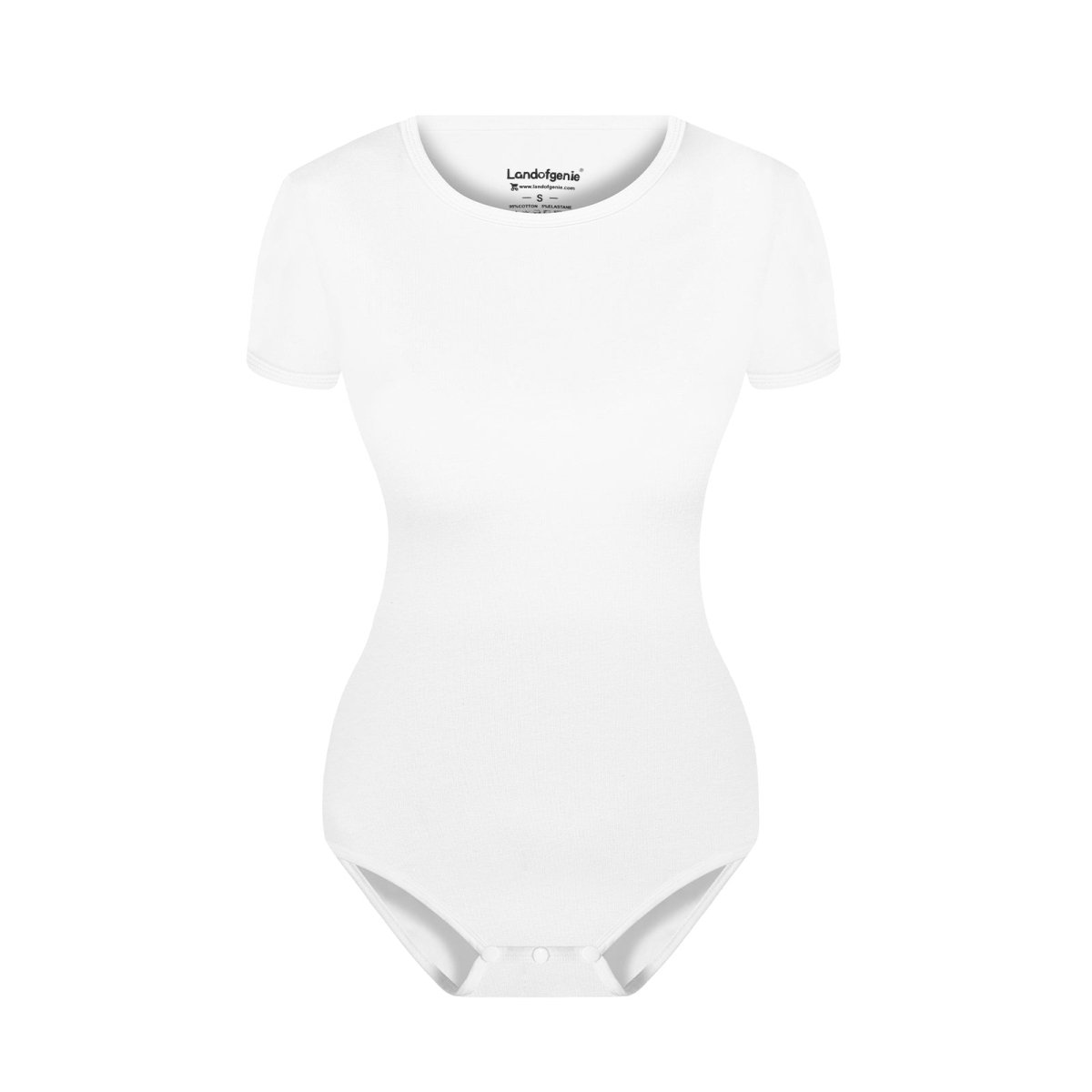 Landofgenie Womens Bodysuit ABDL White Onesie - landofgenie