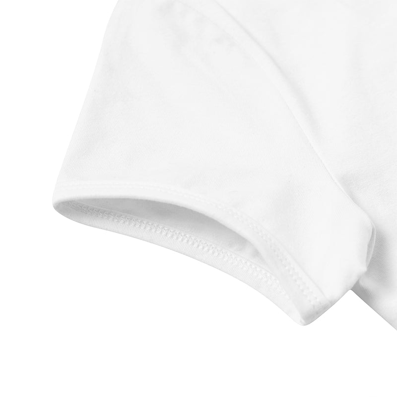 Landofgenie Womens Bodysuit ABDL White Onesie - landofgenie