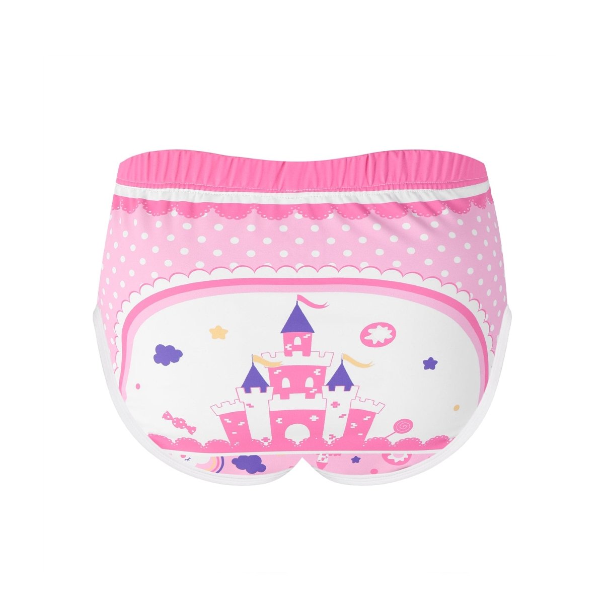 Landofgenie Womens Cartoon Shorts - Castle - landofgenie