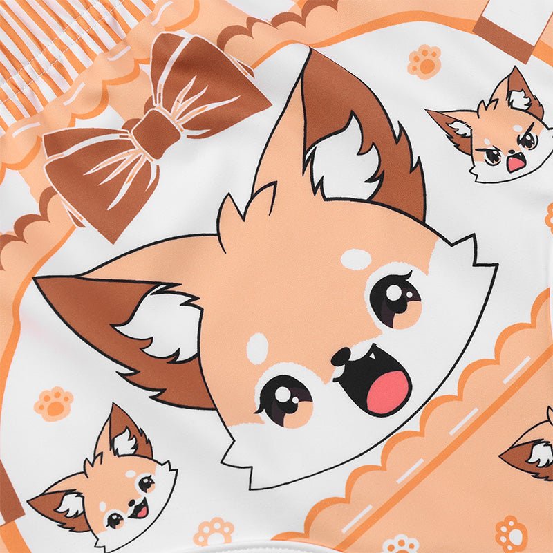 Landofgenie Womens Cartoon Shorts - Fox - landofgenie