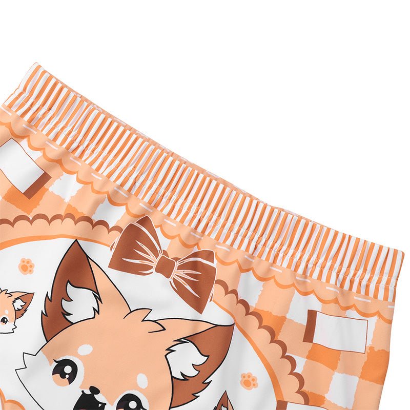 Landofgenie Womens Cartoon Shorts - Fox - landofgenie