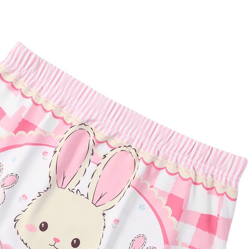 Landofgenie Womens Cartoon Shorts - Rabbit - landofgenie