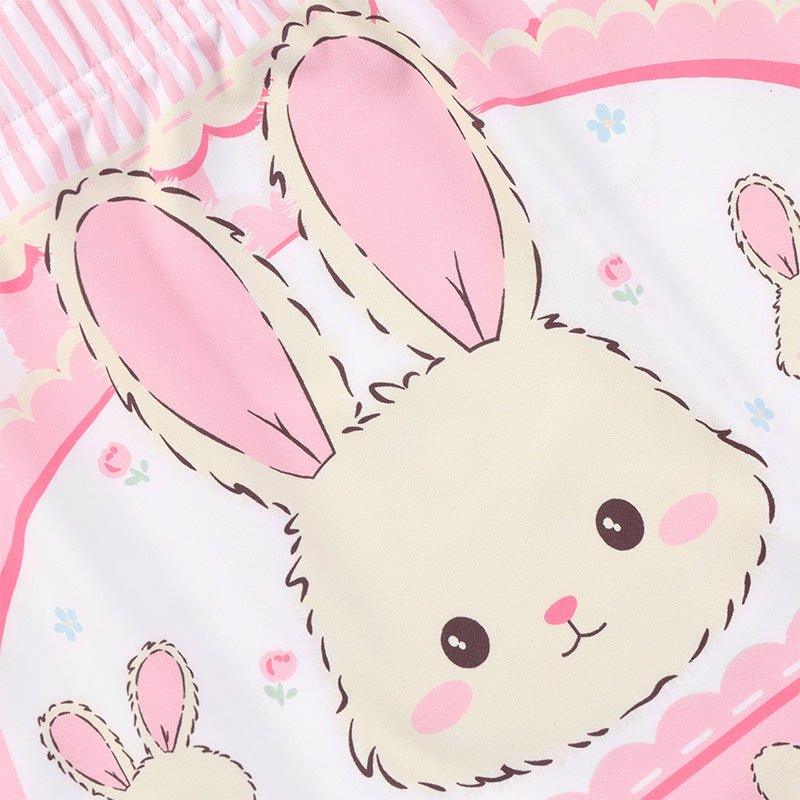 Landofgenie Womens Cartoon Shorts - Rabbit - landofgenie