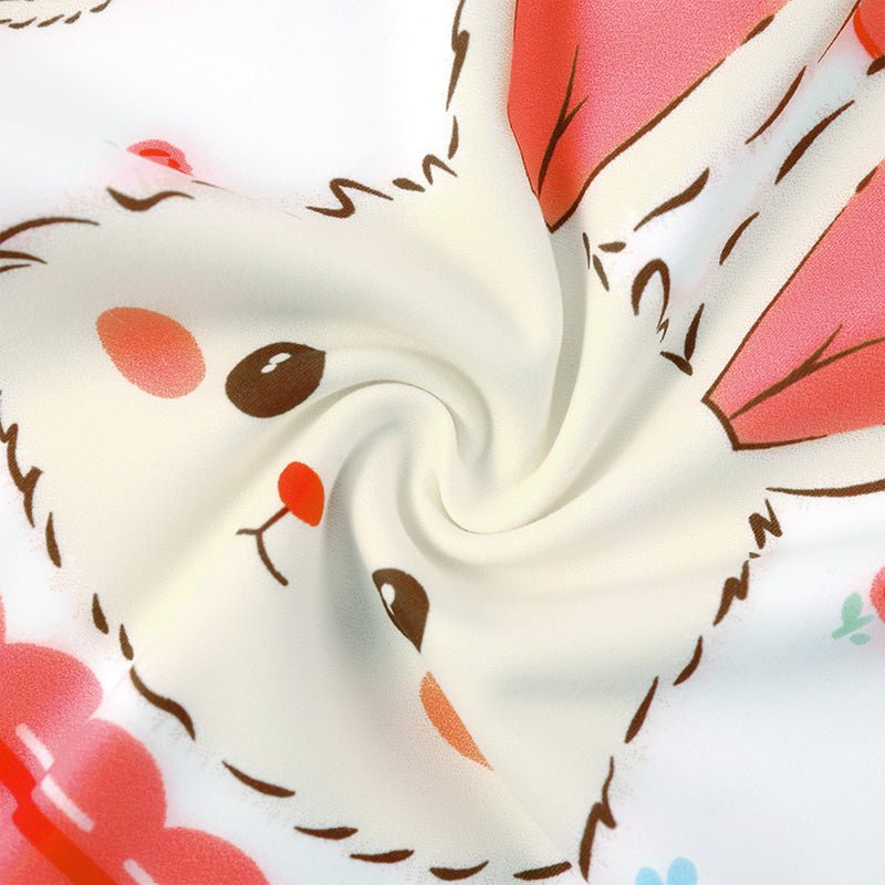 Landofgenie Womens Cartoon Shorts - Rabbit Red - landofgenie