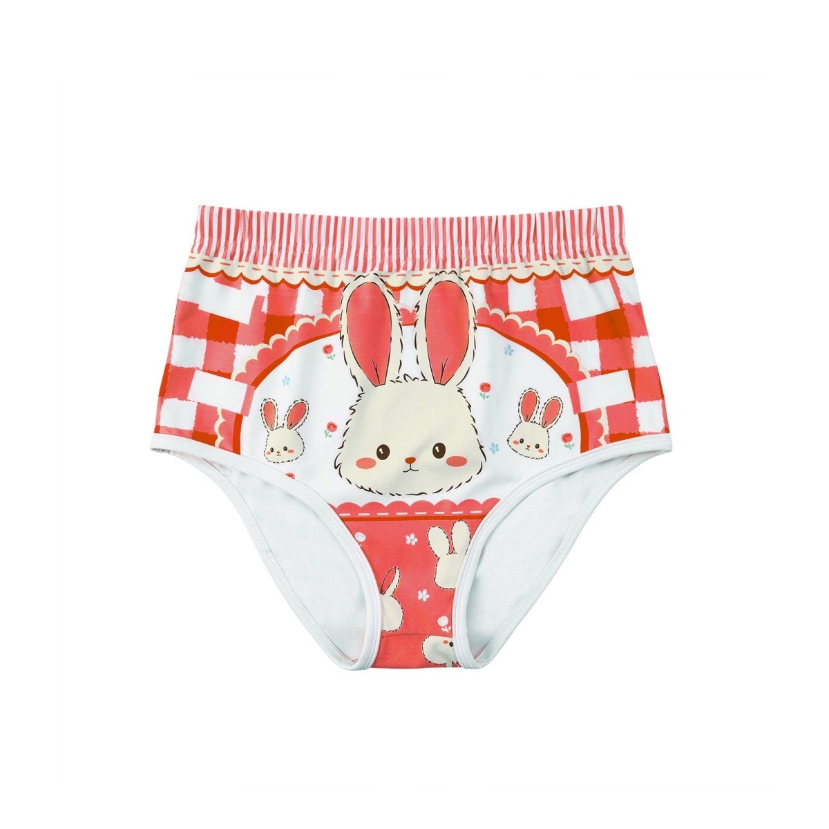 Landofgenie Womens Cartoon Shorts - Rabbit Red - landofgenie