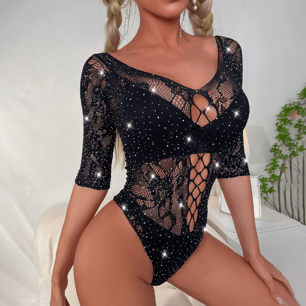 Landofgenie Women's mesh nightgown - landofgenie