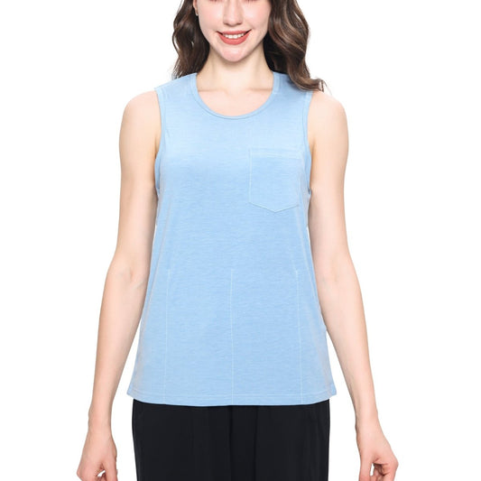 Landofgenie Women's Tear - Away Snap Tanks - Blue - landofgenie
