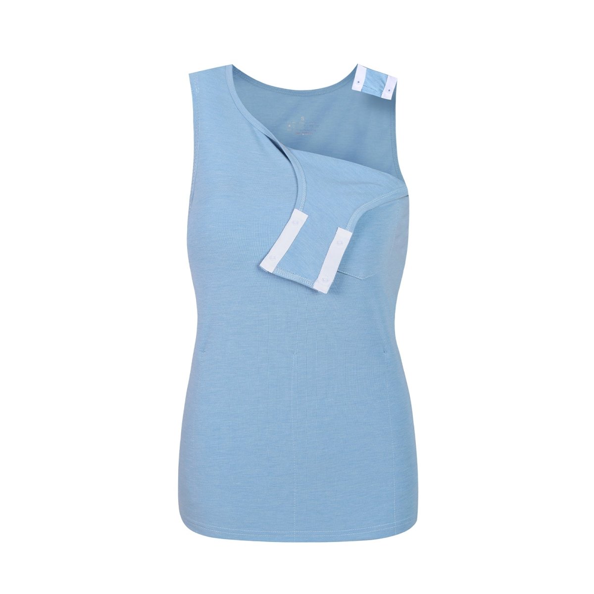 Landofgenie Women's Tear - Away Snap Tanks - Blue - landofgenie