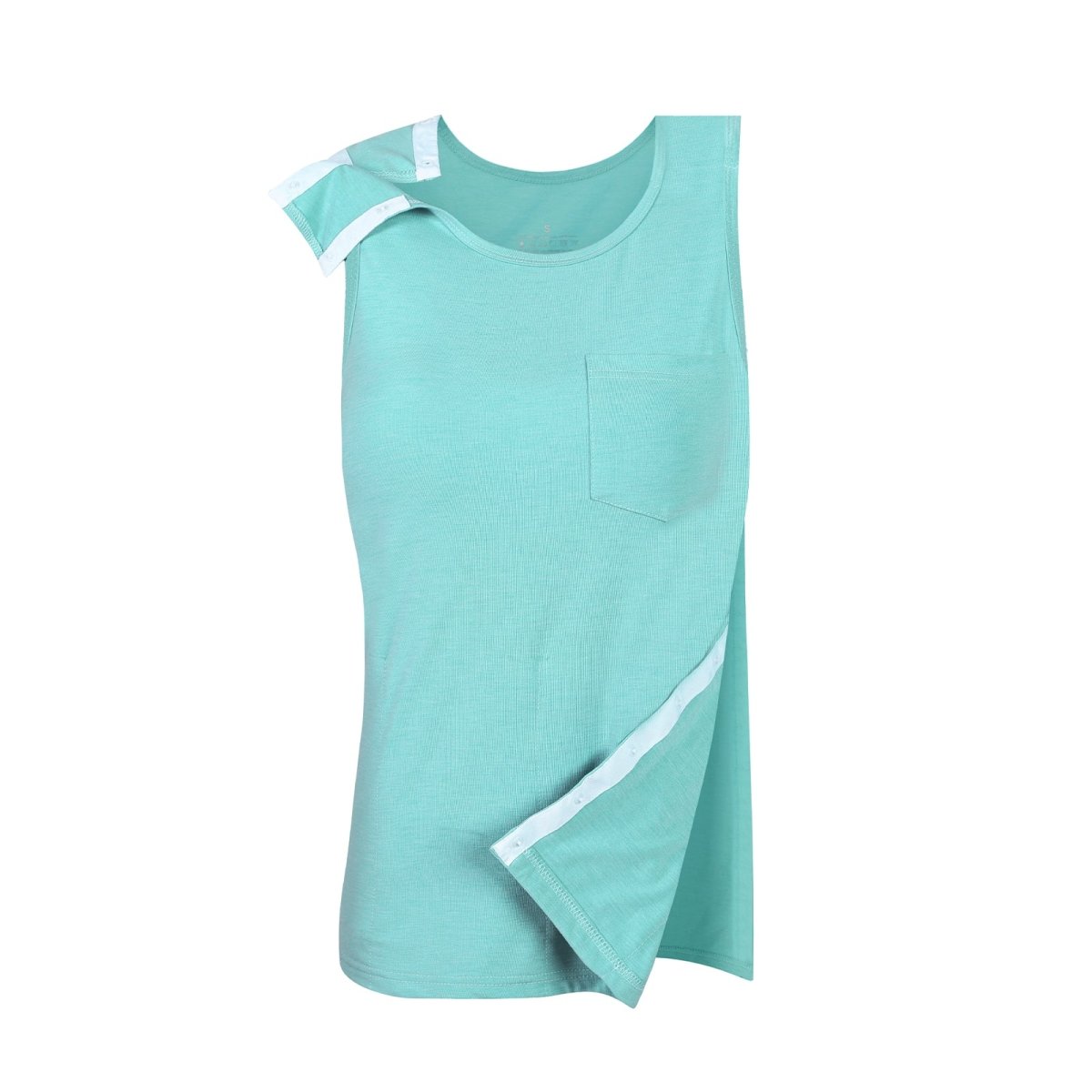 Landofgenie Women's Tear - Away Snap Tanks - Green - landofgenie