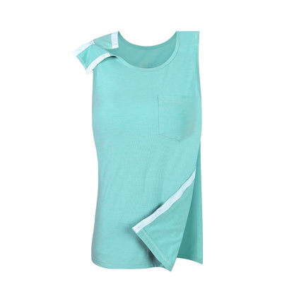 Landofgenie Women's Tear - Away Snap Tanks - Green - landofgenie