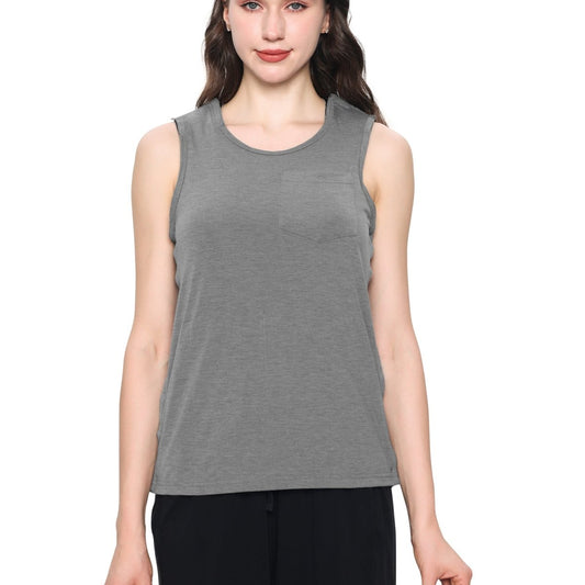 Landofgenie Women's Tear - Away Snap Tanks - Grey - landofgenie