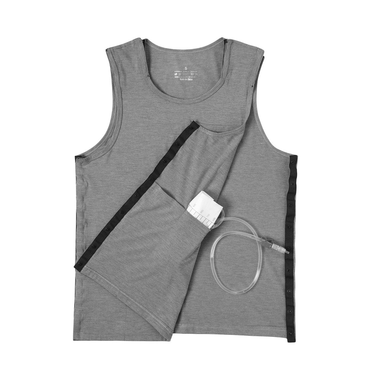 Landofgenie Women's Tear - Away Snap Tanks - Grey - landofgenie