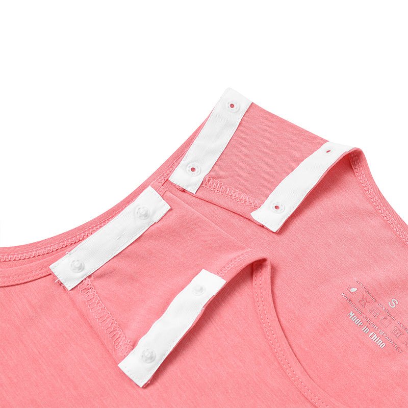 Landofgenie Women's Tear - Away Snap Tanks - Red - landofgenie