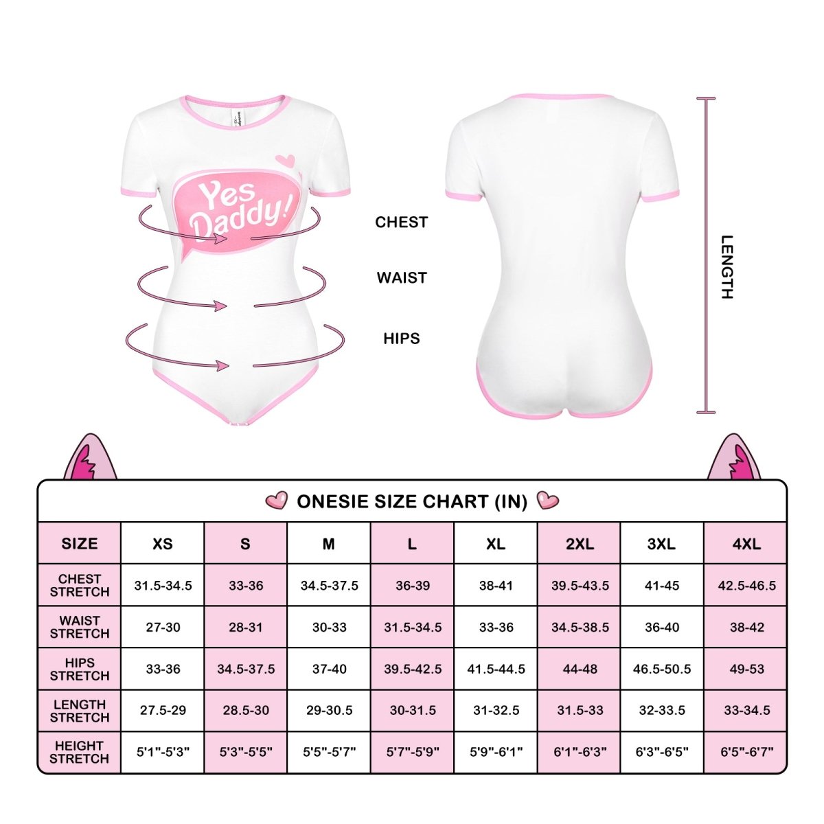 Landofgenie ABDL Baby Cotton Onesie - Yes Daddy Style - landofgenie