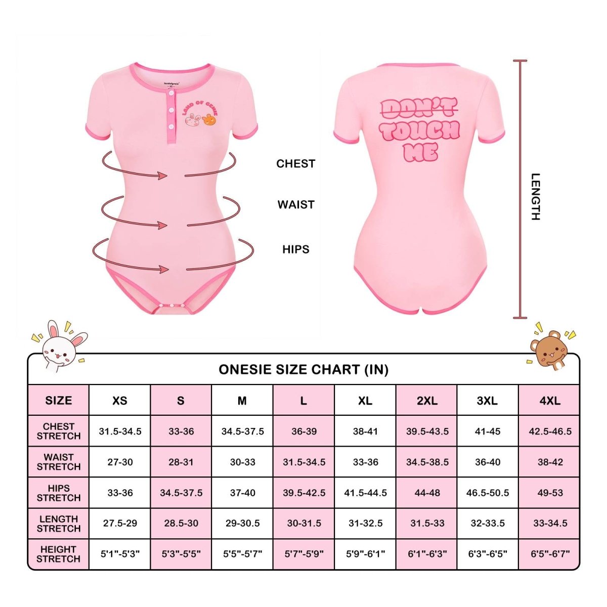 Landofgenie ABDL Diaper Lover Cotton Onesie - Dont Touch Me - landofgenie