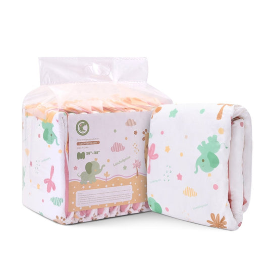 Landofgenie Adult ABDL Diapers Overnight Adult Diapers With 10 Pieces - Anime Giraffe and Elephant - landofgenie