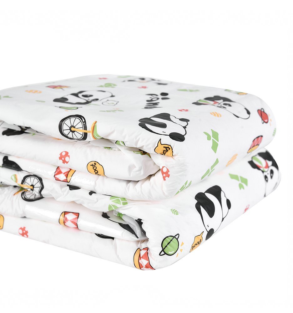 Landofgenie Adult ABDL Diapers Overnight Adult Diapers With 10 Pieces - Anime Panda - Medium / 2 Sample