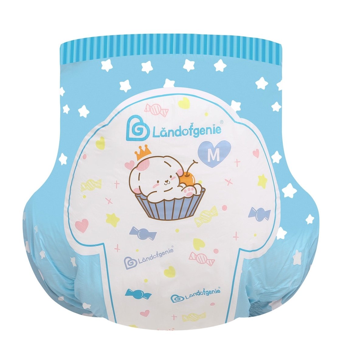 Landofgenie Adult ABDL Diapers Overnight Adult Diapers With 10 Pieces - Puppy Sweet Bakery - landofgenie