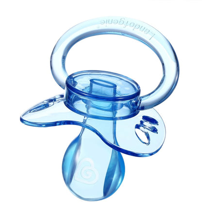 Landofgenie Adult Sized Gloss Pacifier - Pink & Blue Butterfly Paci - landofgenie