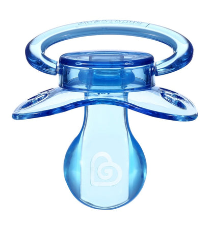 Landofgenie Adult Sized Gloss Pacifier - Pink & Blue Butterfly Paci - landofgenie
