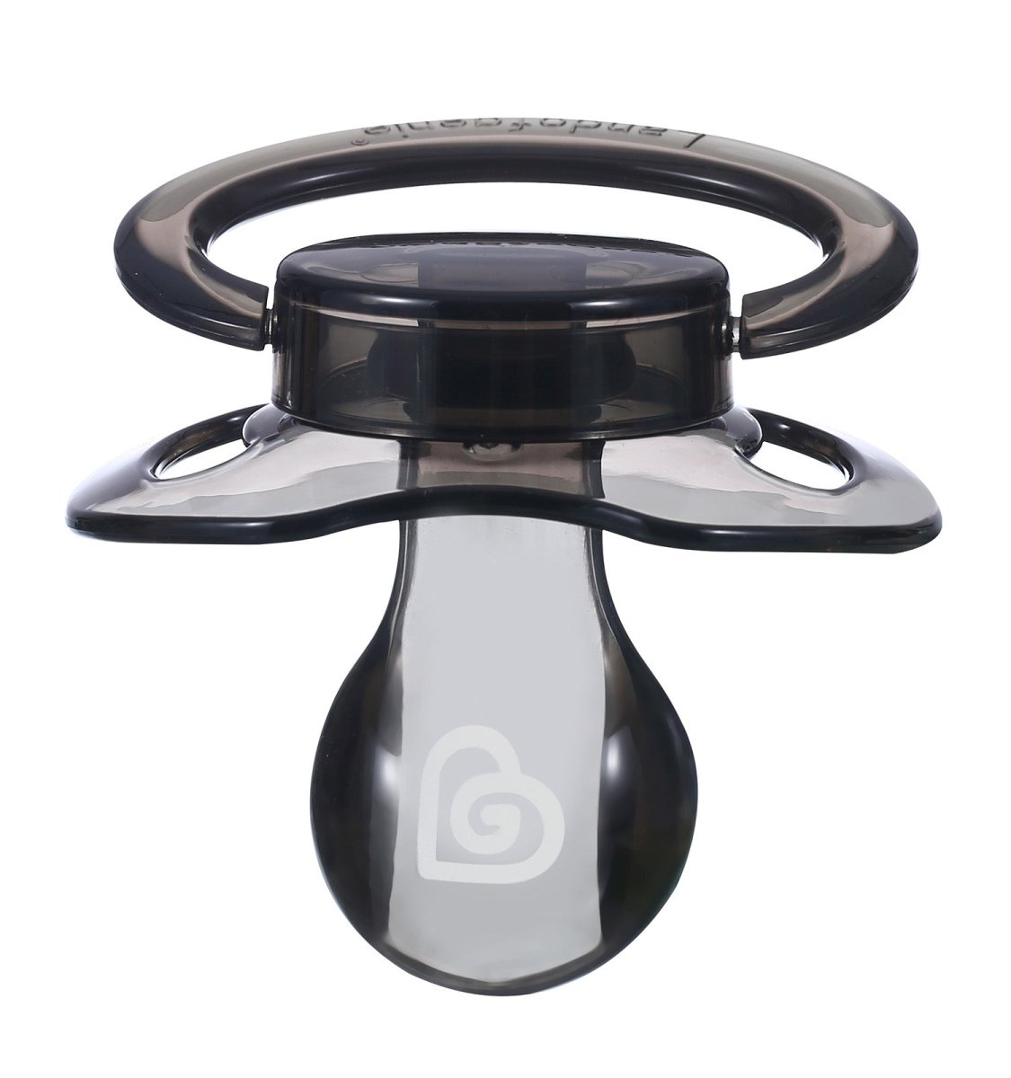 Landofgenie Adult Sized Gloss Pacifier - White & Black Bone Paci ...