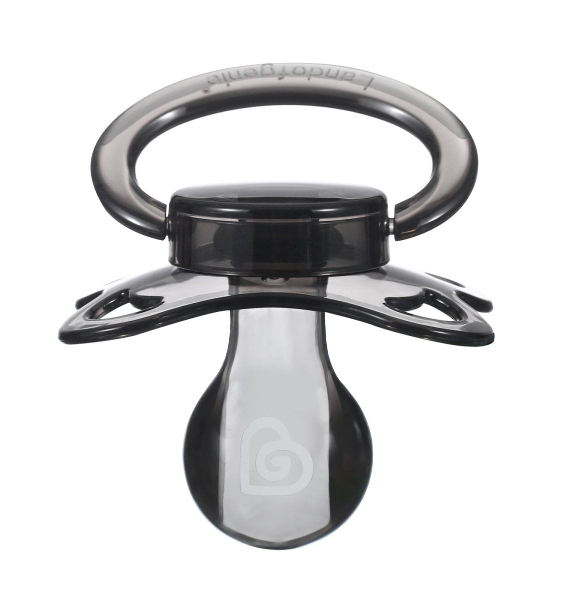 Landofgenie Adult Sized Gloss Pacifier - White & Black Moon Paci ...