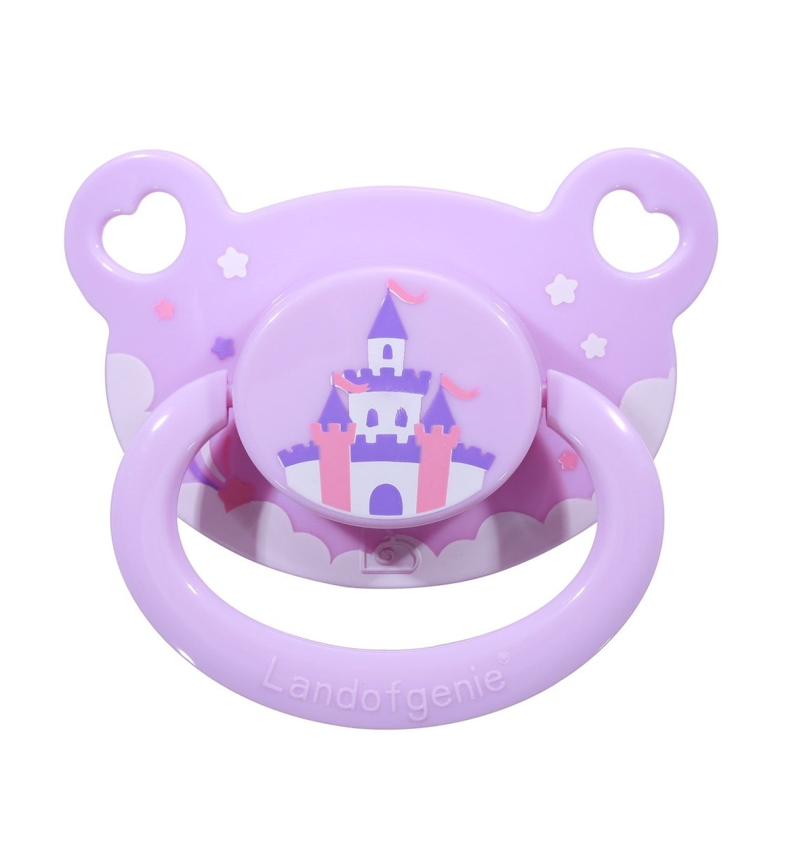 Printed Pacifier Landofgenie Adult Sized Print Pacifier - Pink & Purple Bear Paci ...