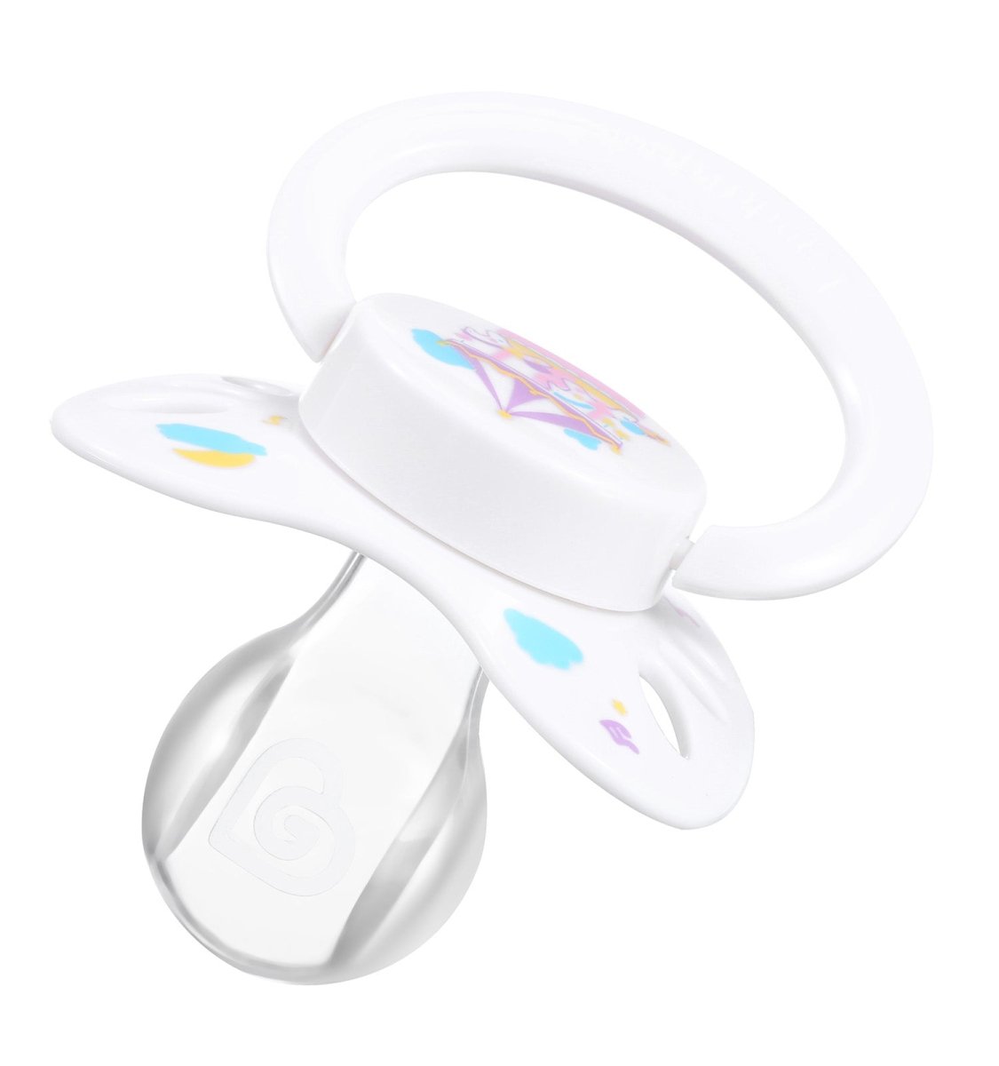 Printed Pacifier Landofgenie Adult Sized Print Pacifier - White & Black Butterfly Paci ...