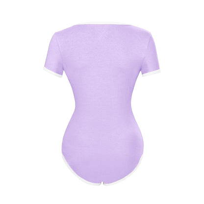 Landofgenie Basic ABDL Cotton Purple Onesie - Adult Baby Onesie - landofgenie