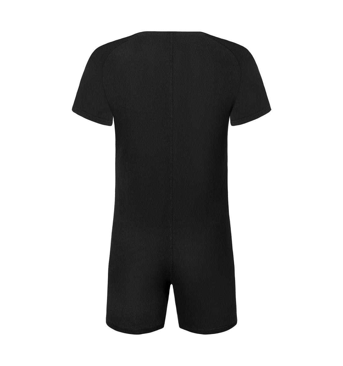 Landofgenie Basic Cotton Men One Piece Pajama - Black - landofgenie