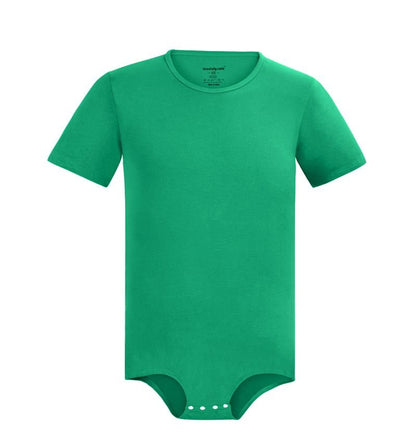 Landofgenie Basic Men Cotton Green Bodysuit - landofgenie