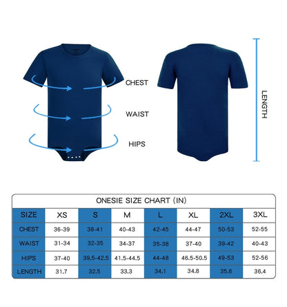 Landofgenie Basic Men Cotton Navy Bodysuit - landofgenie