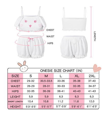 Landofgenie Kawaii Anime Cute Pajamas Set - Anime Cute Rabbit - landofgenie