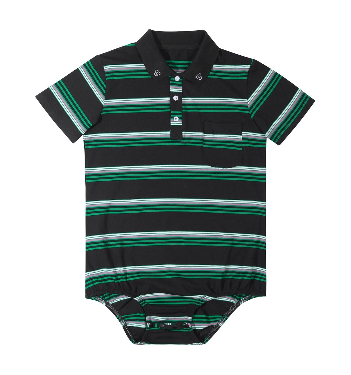 Black polo onesie hotsell