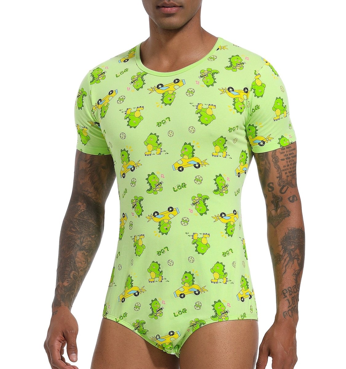 Landofgenie Men Print Onesie - Dinosaur Rudy - landofgenie