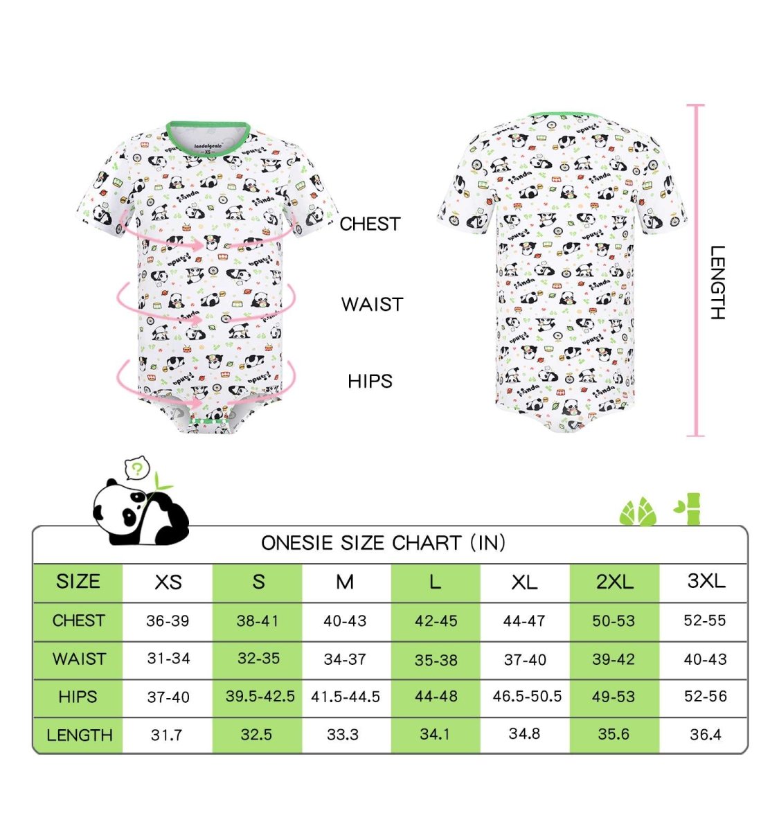 Landofgenie Men Print Onesie - Panda - landofgenie