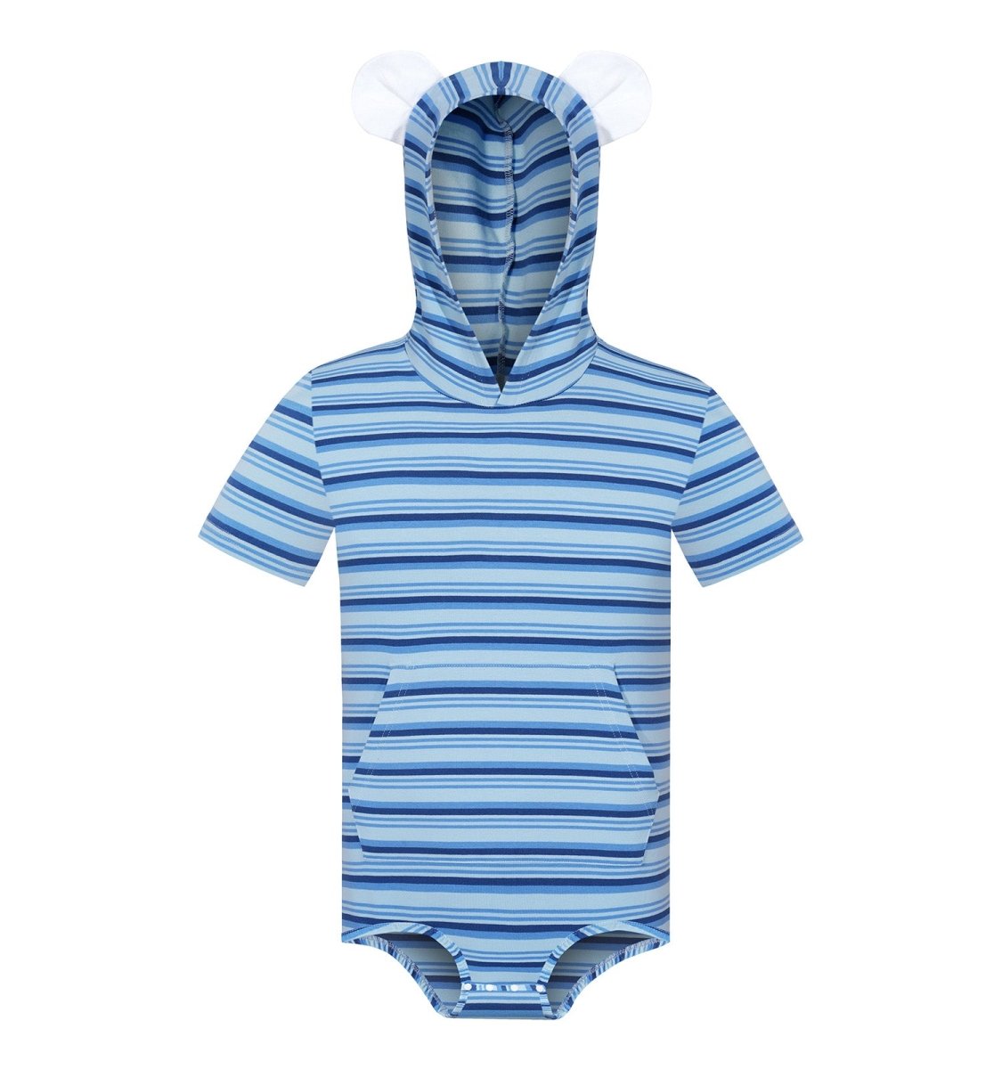 Landofgenie Men Thicker Cotton Onesie with Cap - Blue Color - landofgenie