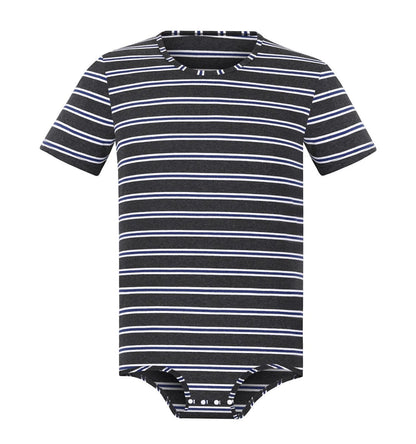 Landofgenie Mens Striped Onesie Short Sleeve Bodysuit - Basic Striped - landofgenie