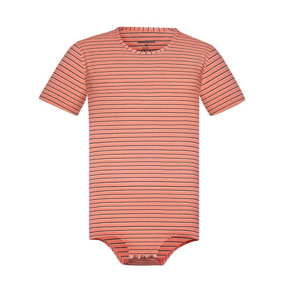 Landofgenie Mens Striped Onesie Short Sleeve Bodysuit Pink - Stripe Maker - landofgenie