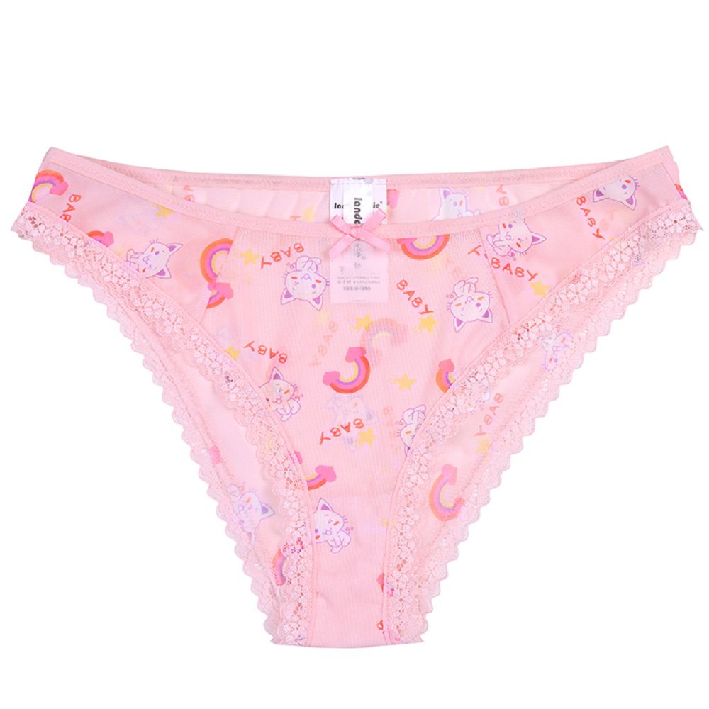 Landofgenie Women Lace Strap Lingerie Underwear Babydoll Sleepwear - Star Cats & Rainbow - landofgenie