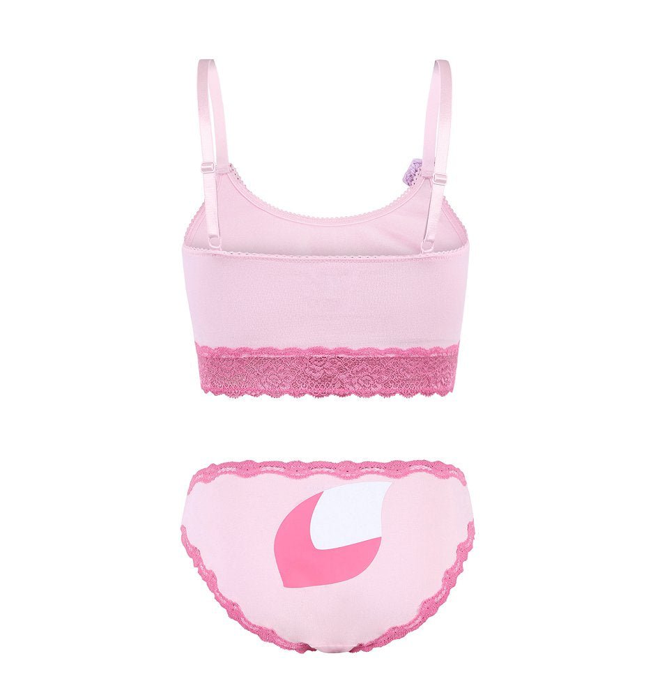 Landofgenie Women Lacy Trim Strap Lingerie Underwear Loungewear Set - Linabell - landofgenie