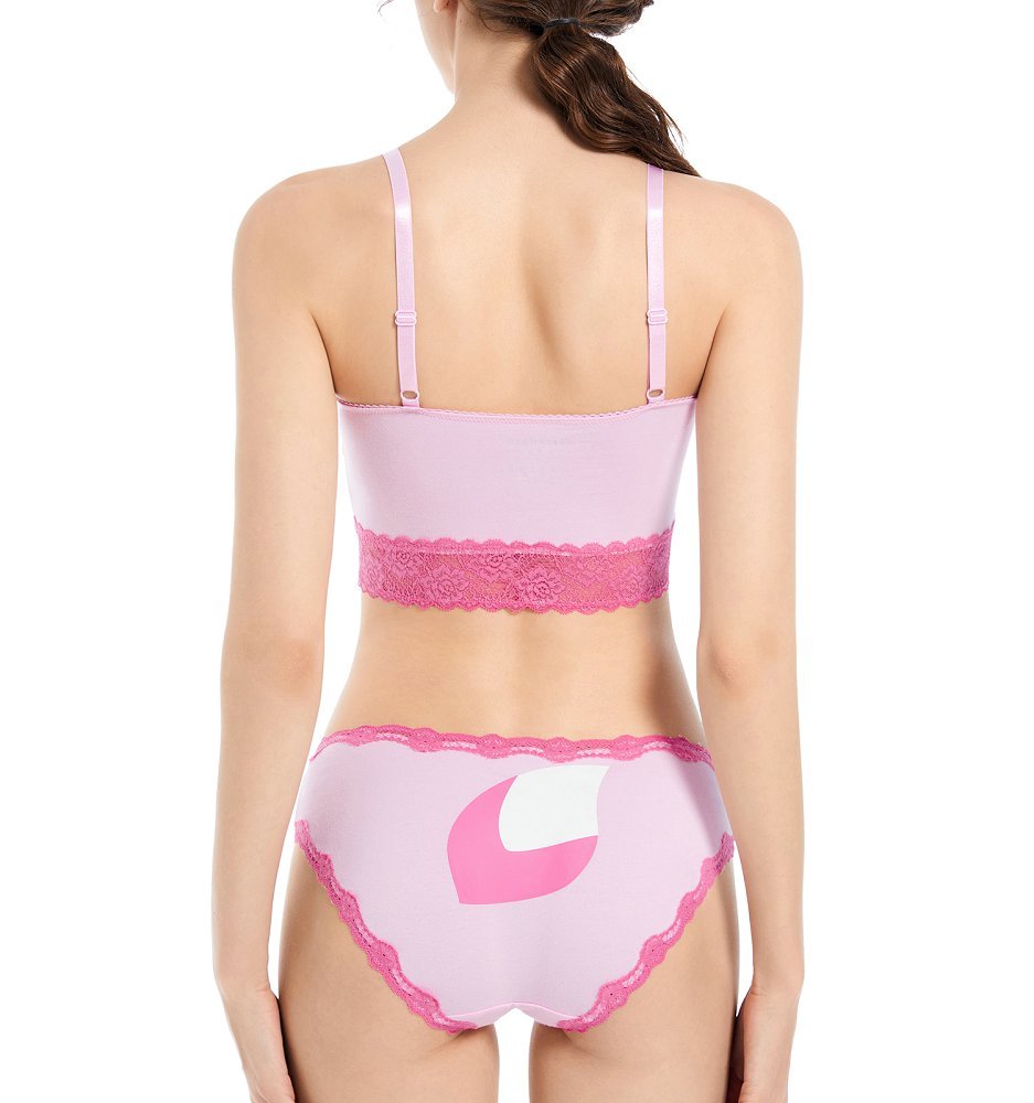 Landofgenie Women Lacy Trim Strap Lingerie Underwear Loungewear Set - Linabell - landofgenie